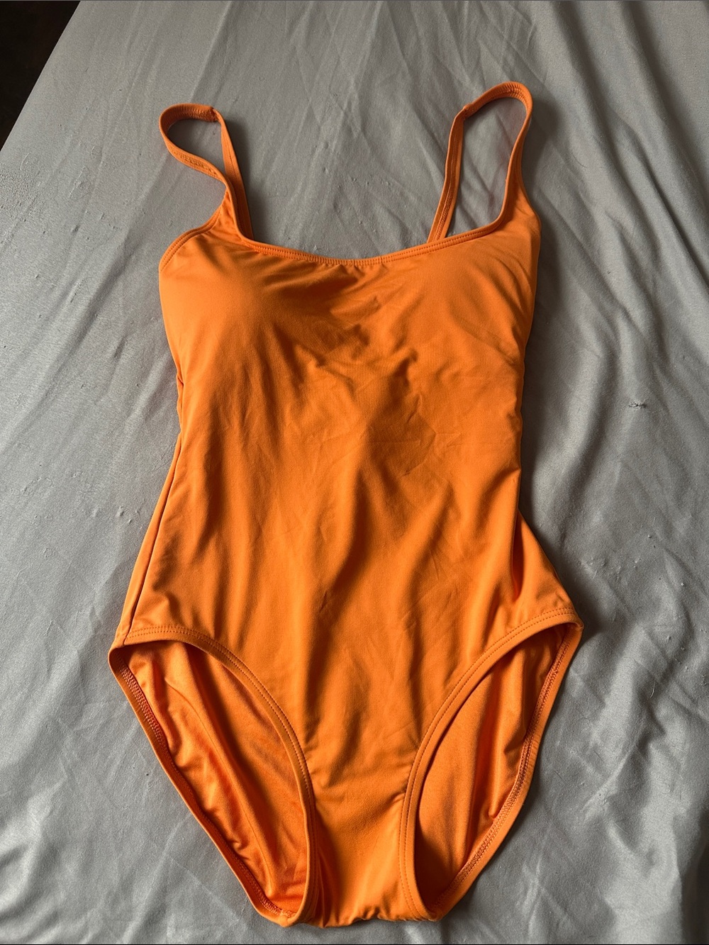 Michael Kors Kids Orange One-Piece Swimsuit with Slim Straps
